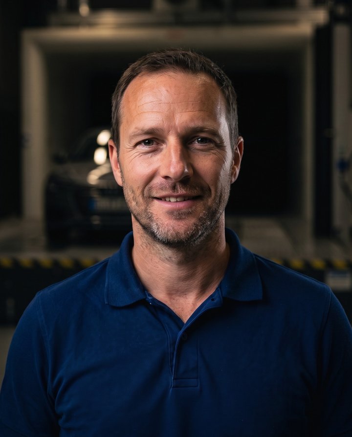 Theo, AI presenter for Automotive & Manufacturing, AI-generated